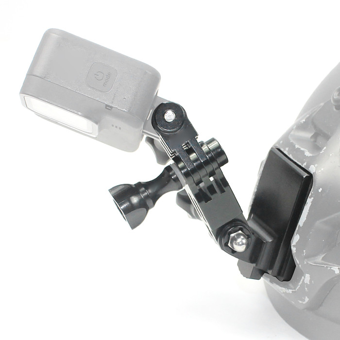 FEICHAO Cuttlefish Dried Helmet Mount Metal 3-way Adjustable Arm for GOPRO 8/GOPRO MAX/GOPRO Full Series/GitUp and Other Sports Camera Helmet Accessories