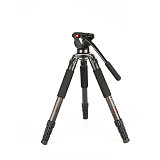 FEICHAO Extendable 4 Section Traveler Camera Tripod Stabilizer GT Carbon Fiber Portable With Gimbal For Photography