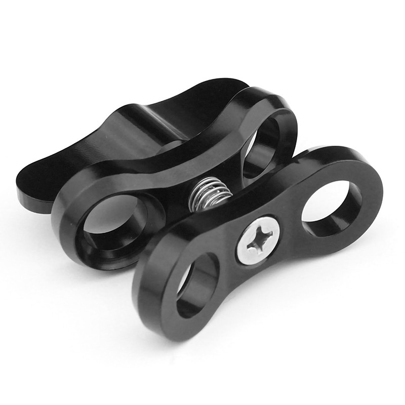XT-XINTE Photography Sports Camera Diving Shell Bracket Aluminum CNC Diving Double-handed Fill Light Arm Grip with Ball Head Clip 10 inch Buoyancy Arm​