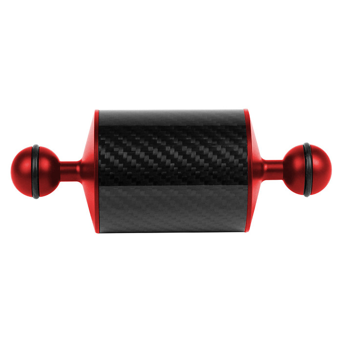 BGNing 2PCS Carbon Fiber Float Buoyancy Aquatic Arm Dual Ball Floating Arm Extend Bracket D60MM Camera Underwater Diving Tray for Gopro Camera