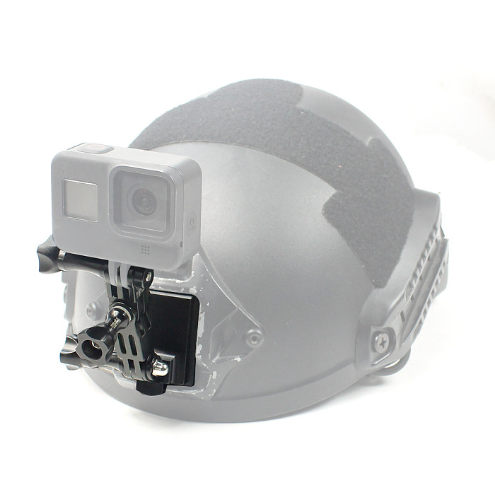 FEICHAO Cuttlefish Dried Helmet Mount Metal 3-way Adjustable Arm for GOPRO 8/GOPRO MAX/GOPRO Full Series/GitUp and Other Sports Camera Helmet Accessories