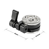 BGNing Rail Clamp Mounting Adapter Gear Extension Adapter For SLR Photography