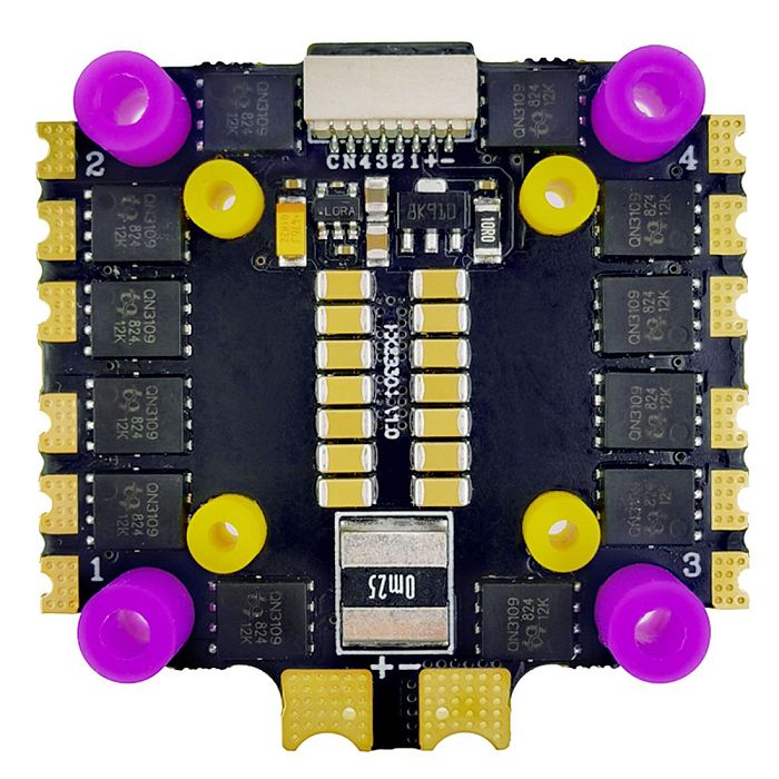 HAKRC 45A BLHeli-S 2-6S 4in1 Brushless ESC Double Hole DShot150/300/600 PWM Oneshot125/42 Multshot for FPV Drone Helicopter