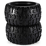 FEICHAO 2x 150mm Rubber 1/8 RC Car Off Road Truck Tire & Wheel Rims Hex 17mm for Redcat Hsp Kyosho Hobao Hongnor DHK 1:8 4WD Bigfoot Car