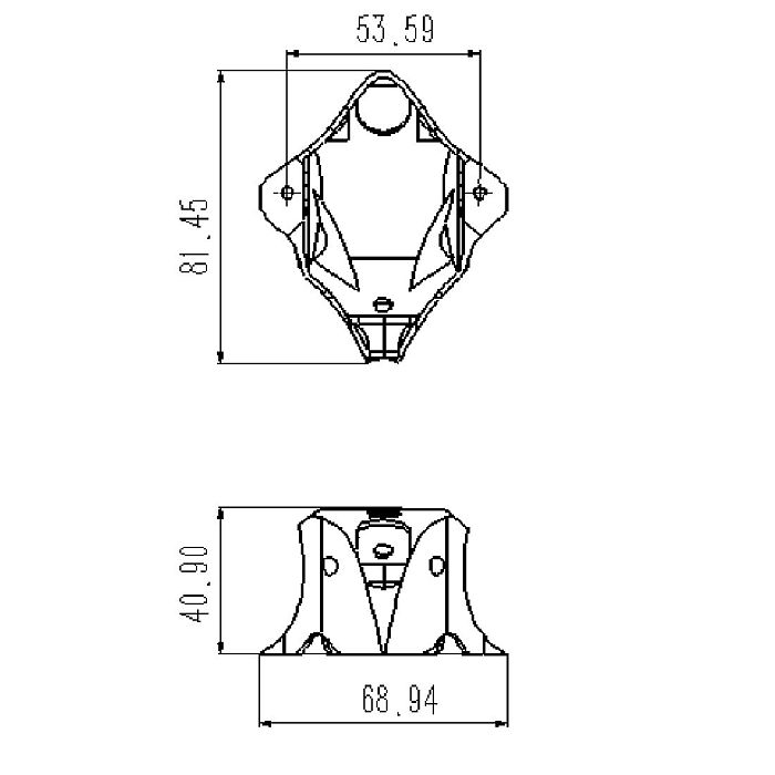 FEICHAO Mini 175mm Six-Axis Aircraft FPV Carbon Fiber Frame for 3 inch Blade With TPU 3D Printing Camera Fixed protective Seat.