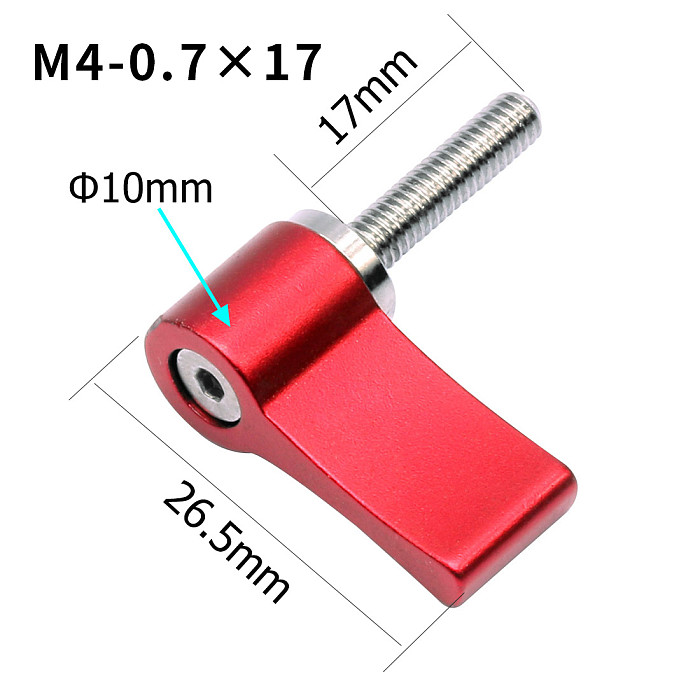 BGNing M4 M5 1/4inch Aluminum alloy Single/Double Wing 17mm Stainless Steel 304 Hand Screw For GoPro7/8/MAX GoPro Full Series/DJI/SLR Camera