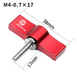 BGNing M4 M5 1/4inch Aluminum alloy Single/Double Wing 17mm Stainless Steel 304 Hand Screw For GoPro7/8/MAX GoPro Full Series/DJI/SLR Camera