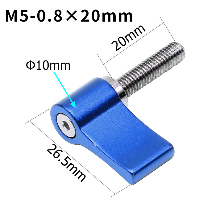 BGNing M4 M5 1/4inch Aluminum alloy Single/Double Wing 17mm Stainless Steel 304 Hand Screw For GoPro7/8/MAX GoPro Full Series/DJI/SLR Camera