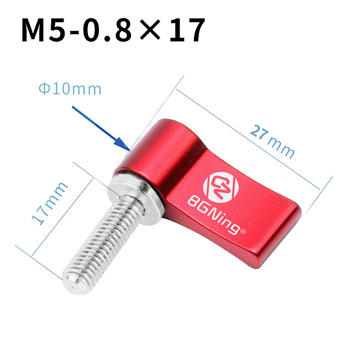 BGNing M4 M5 1/4inch Aluminum alloy Single/Double Wing 17mm Stainless Steel 304 Hand Screw For GoPro7/8/MAX GoPro Full Series/DJI/SLR Camera