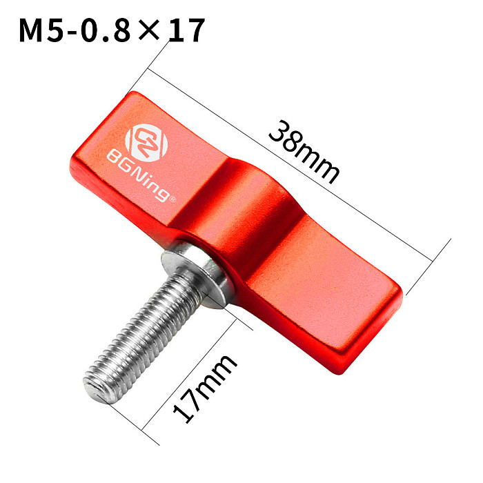 BGNing M4 M5 1/4inch Aluminum alloy Single/Double Wing 17mm Stainless Steel 304 Hand Screw For GoPro7/8/MAX GoPro Full Series/DJI/SLR Camera
