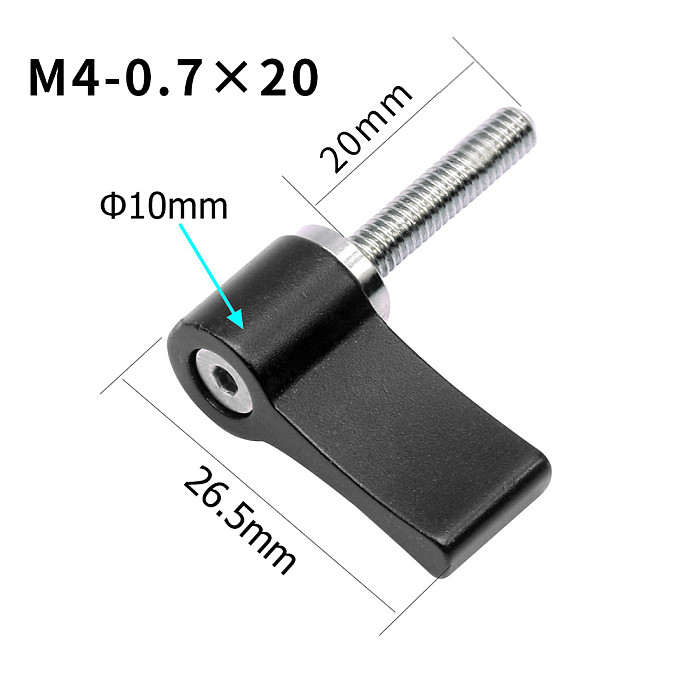BGNing M4 M5 1/4inch Aluminum alloy Single/Double Wing 17mm Stainless Steel 304 Hand Screw For GoPro7/8/MAX GoPro Full Series/DJI/SLR Camera