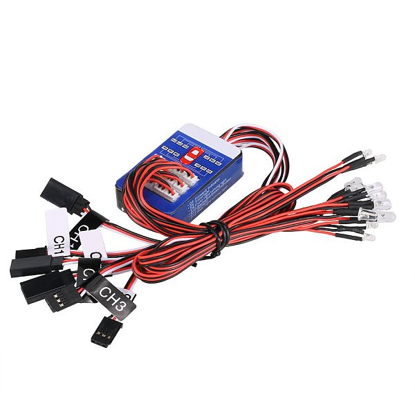 FEICHAO 12 LED Simulation Light Realistic Flash Smart System Kit for RC 1/10 Car