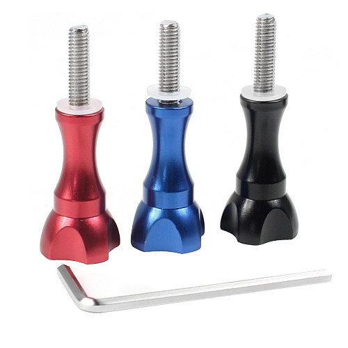 FEICHAO Metal Screw M5*18.5 L-type 3.0 Wrench Reinforced Camera Screw Accessories for Gopro13/7/8/MAX GoPro Series /DJI and Other Cameras
