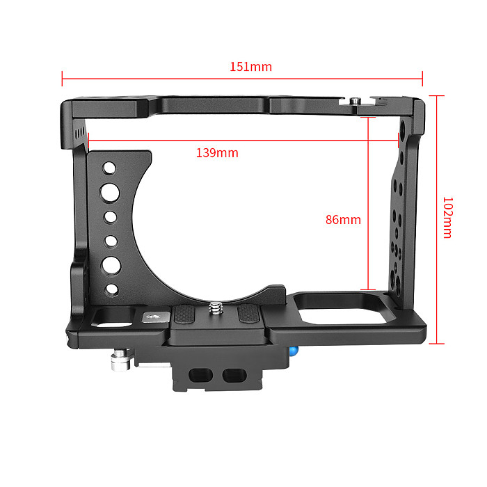 BGNing Studio Stabilizer Portable Camera Protective Cage SLR Camera Rabbit Cage for Sony A7 Series Camera Kit Shock Absorber