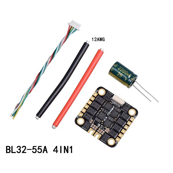 FEICHAO BL32 40A 55A 4IN1 3-6S ESC BLheli32 DShot1200 4in1 Brushless ESC for FPV Racing Drone Quadcopter Aircraft