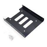 XT-XINTE Alloy hard disk bracket 2.5 to 3.5 SSD Mounting Kit with 4pin interface power cord + sata data cable