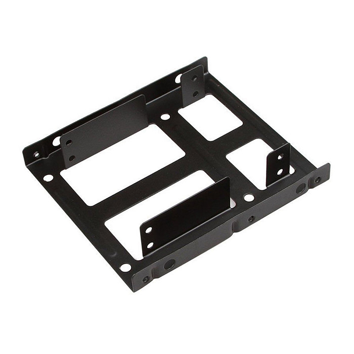 XT-XINTE SSD hard disk bracket Dual Bracket 2.5 to 3.5 SSD Mounting Kit with 4pin interface power cord + sata data cable