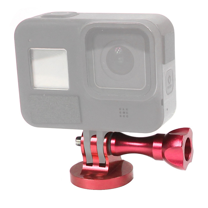 BGNing CNC Aluminum Integrated ​Tripod Adapter with Metal Long Screw for GoPro 7/8/ MAX DJI Action Camera