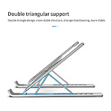 XT-XINTE Laptop Holder for MacBook Air Pro Notebook Foldable Aluminium Alloy Laptop Stand Bracket Laptop Holder for MacBook PC Notebook