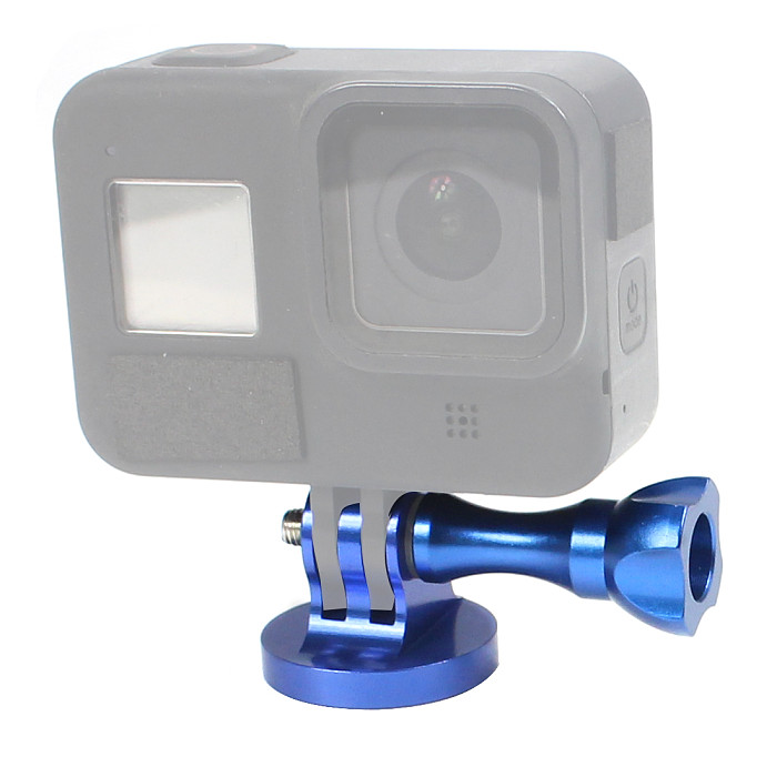 BGNing CNC Aluminum Integrated ​Tripod Adapter with Metal Long Screw for GoPro 7/8/ MAX DJI Action Camera