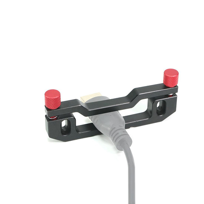BGNing Aluminum Alloy HDMI Cable Clamp Mounting Plate for Atomos Ninja V Monitor HDMI Cable Fixed Clip Adapter
