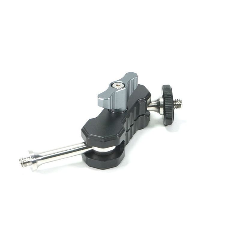 BGNing Metal Multi-Function Dual Ball Head Magic Arm Mount Adapter with 1/4'' Screw for DSLR Camera Monitors Microphone 5KG Load