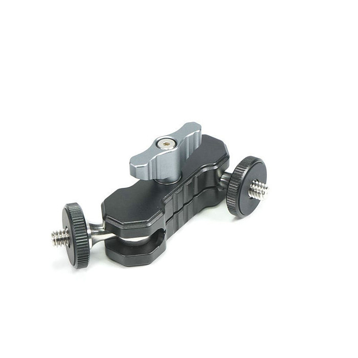 BGNing Metal Multi-Function Dual Ball Head Magic Arm Mount Adapter with 1/4'' Screw for DSLR Camera Monitors Microphone 5KG Load