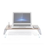 XT-XINTE Desk Riser Shelf For Computer Notebook Printer Monitor Stand With Wood Top and Aluminum Alloy Feet