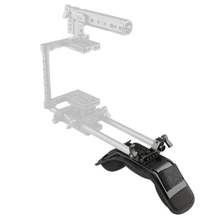BGNing DSLR Camera Shoulder Pad with Rod Clamp Camera Photography Accessories 15mm Double Tube Clamp Shoulder Support