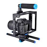 BGNing Universal Camera Cage for Canon for Sony for Nikon for Panasonic DSLR Support Mount Photography Rig Rail Rod Follow Focus System