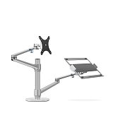 XT-XINTE Aluminum Alloy Dual-use Bracket For 75mm*75mm/100mm*100mm Monitor And 12-17 inch Laptop Desktop Notebook Computer Stand