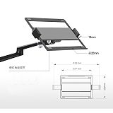 XT-XINTE Aluminum Alloy Bracke Adjustable Portable Universal For 10-17 inch Notebook Desktop Monitor Stand