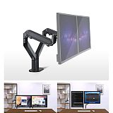 XT-XINTE Aluminum Alloy Dual-screen Display Gas Spring Bracket for Monitor Laptop Notebook Computer Stand