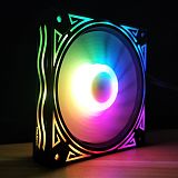 COOLMOON 120mm Adjust RGB Computer Case PC Cooling Fan RGB Quiet with Controller Computer Cooler RGB CPU Case Fan Three in One
