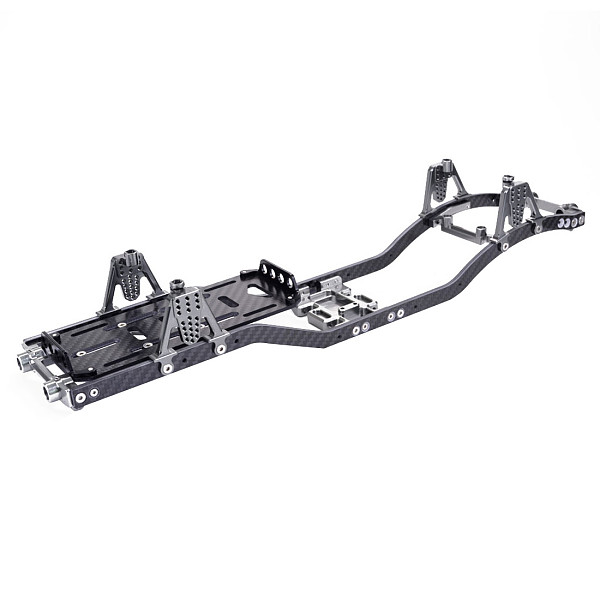 FEICHAO Carbon Fiber Metal Chassis Frame Girder RC Cars Frame for 1:10 Axial SCX10 D90 Rock Crawler Parts