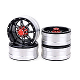 FEICHAO 4PCS/Pack 1.9inch Metal Wheel Rims Universal for 1/10 RC Crawler Trx4 Scx10 D90 