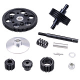 FEICHAO Complete Set Hardened Steel Transmission Gears With Motor Gear for 1/10 RC Crawler Car Axial SCX10 Gearbox Upgrade Parts 