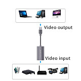 Acasis HDMI HD Video Capture Card 1080P USB 2.0 Grabber Record Box for OBS Game Live Streaming Video Camera Recording