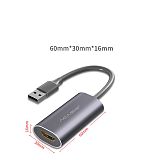 Acasis HDMI HD Video Capture Card 1080P USB 2.0 Grabber Record Box for OBS Game Live Streaming Video Camera Recording