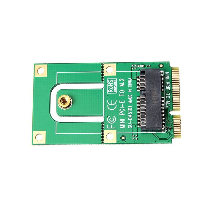 XT-XINTE Mini PCI-E to M.2 Adapter Converter Expansion Card M.2 NGFF Key E Interface For M.2 Wireless Bluetooth WiFi Module for Laptop PC