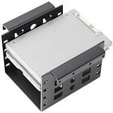 XT-XINTE 4-Bay 2.5 Inch to 3.5 Inch Hard Drive Caddy Internal Mounting Adapter Bracket Floppy Drive Aluminum Alloy Mobile Holder