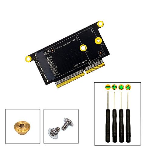 XT-XINTE Hard Disk Adapter Card M.2 NVMe（M-Key）2230 2242 SSD Conversion Card For 2017 PRO A1706 A1707 A1708 Model Driver-free