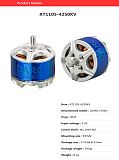 LDARC XT1105 1105 4250KV 3-4S Brushless Motor for RC Drone FPV Racing Cinewhoop Tinywhoop 2inch ET85D Helicopter Toys
