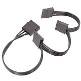 XT-XINTE 4pin IDE 1 to 4 SATA Hard Drive Power Supply Splitter Cable Cord for DIY PC Sever 4-pin to SATA Power Adapter Converter Cable