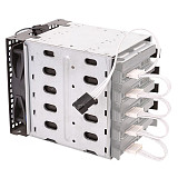 XT-XINTE 5x 3.5  HDD Hard Drive Cage Rack SAS SATA Hard Drive Disk Tray Caddy with Fan Space for Computer Accessories
