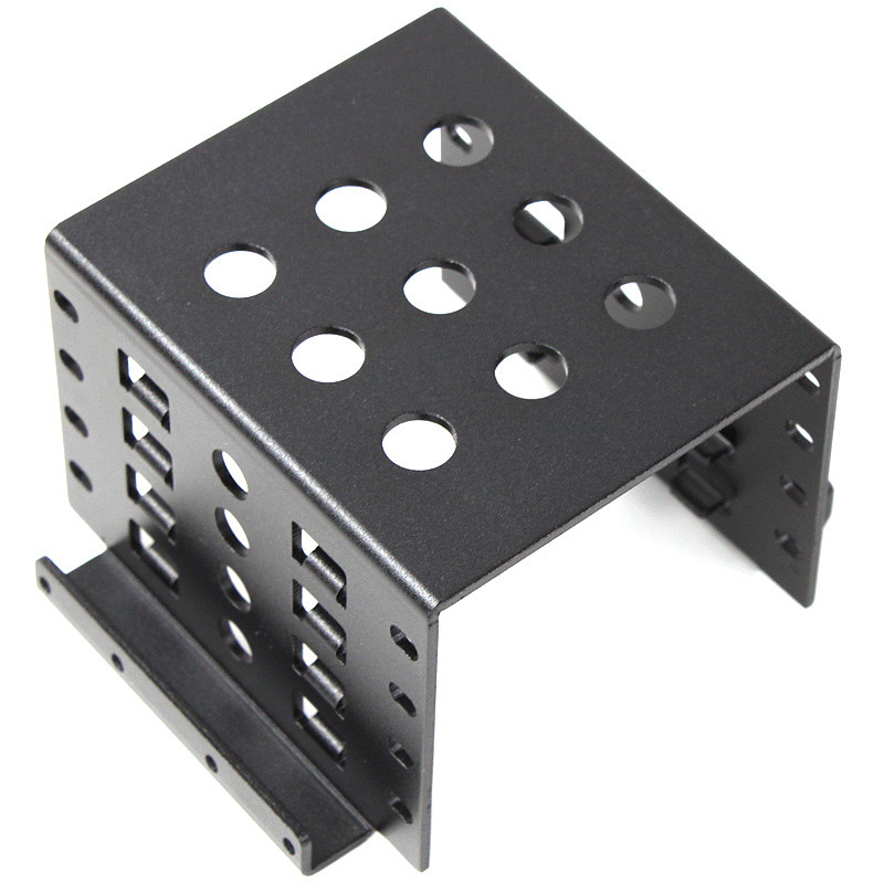 XT-XINTE 4-Bay 2.5 Inch to 3.5 Inch Hard Drive Caddy Internal Mounting Adapter Bracket Floppy Drive Aluminum Alloy Mobile Holder