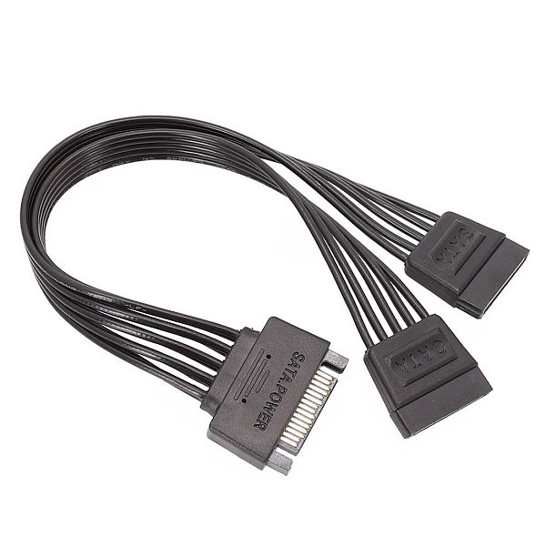 XT-XINTE 20CM/30CM SATA 15Pin Male to Female Power Extension Cable HDD SSD Power Supply Cable SATA Power Cable for PC