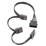 XT-XINTE 4pin IDE 1 to 4 SATA Hard Drive Power Supply Splitter Cable Cord for DIY PC Sever 4-pin to SATA Power Adapter Converter Cable