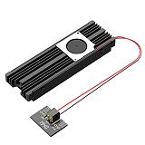XT-XINTE M.2 Solid State Hard Disk Turbofan Heatsink Heat Radiator Cooling with Sata 15pin Connector for M2 NVME SATA 2280 SSD