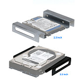 XT-XINTE Aluminum Alloy 2.5/ 3.5 inch to 5.25 inch Hard Disk Adapter Tray Optical Drive Bracket w 7 pin 15 pin SATA Data Cable